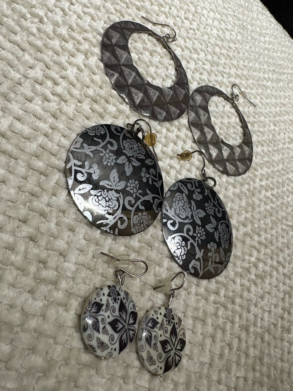 3 pairs of Vintage Earrings from the 80’s